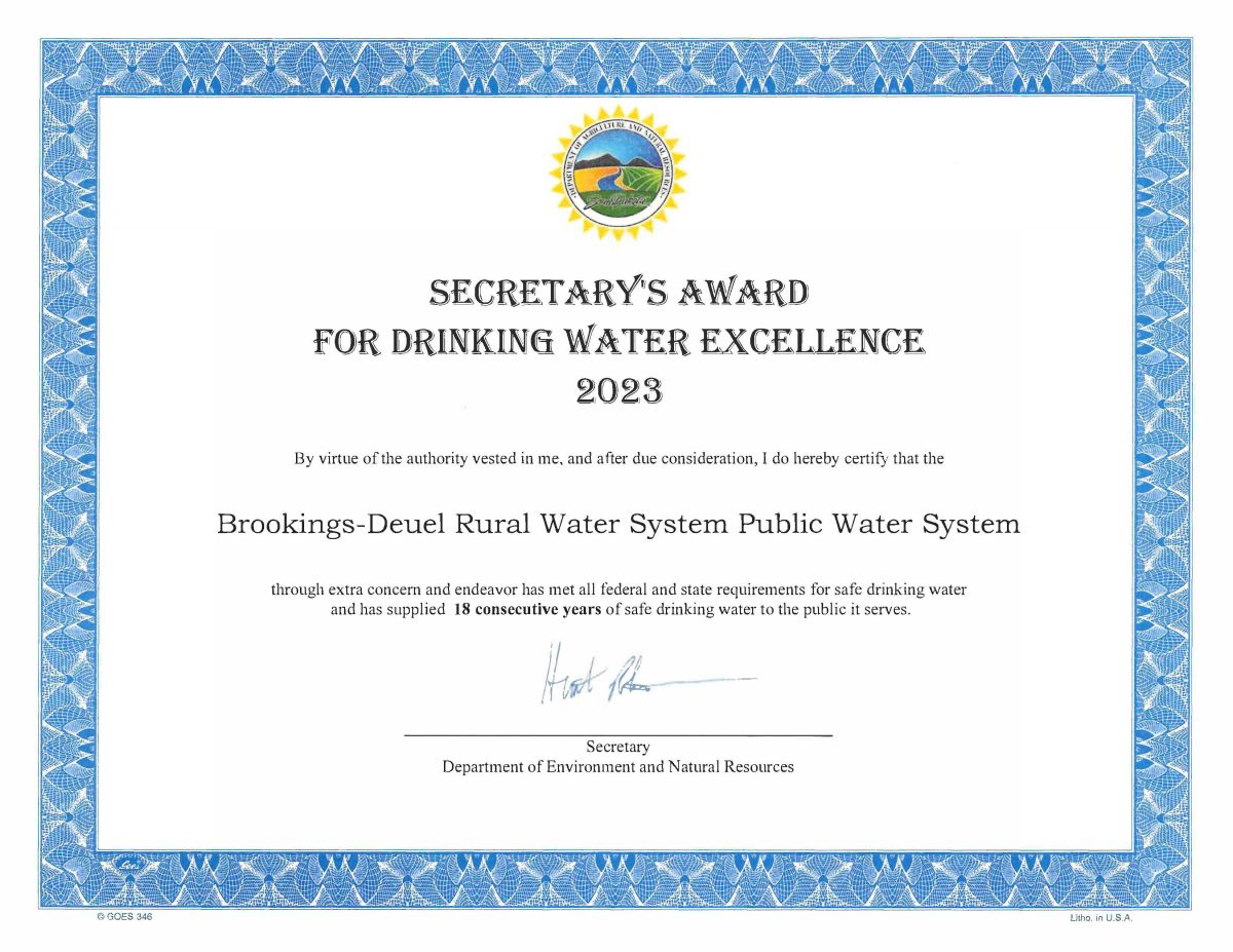 2023 drinking water excellence